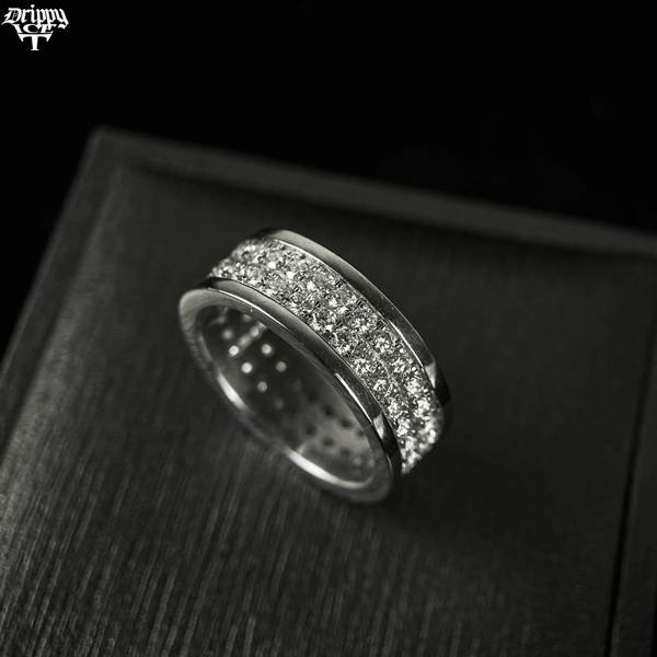 Double-Line Diamond Ring