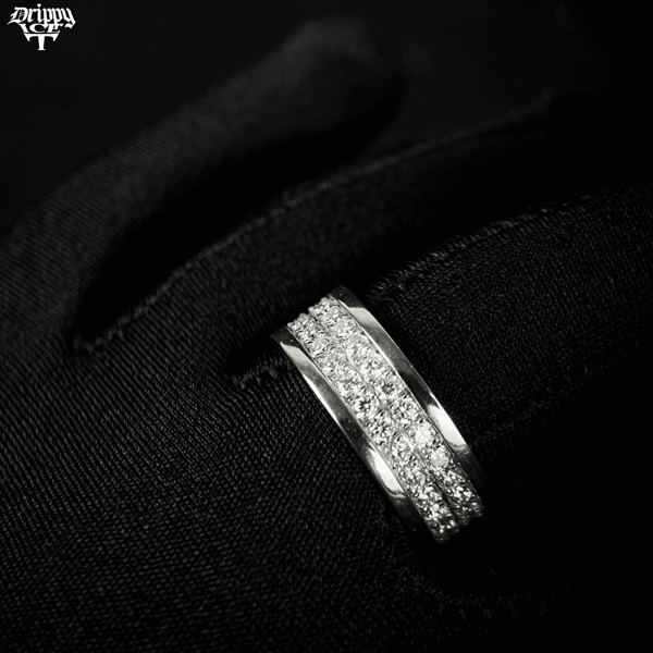 Double-Line Diamond Ring